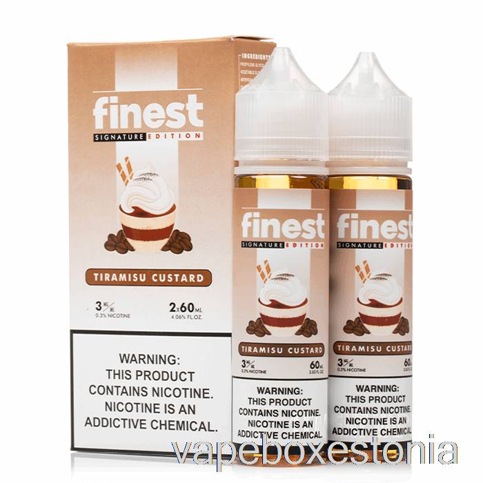 Vape Box Estonia Tiramisu Vanillikaste - Parim Signature Edition - 120ml 0mg